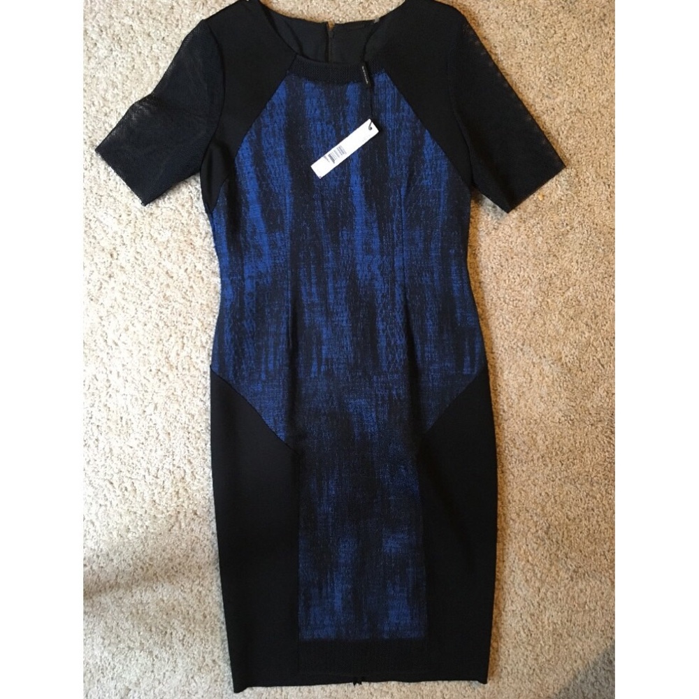 Elie Tahari Dress, Blue and Black